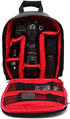 Waterproof bag for Lumus digital reflex camera, shoulder backpack for photographer, antichoc (red) hiking backpack.. DIAYTAR NIGERIA: Where value shopping meets reliable 5-8 day delivery across the nation.