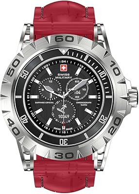 Intelligent watch Swiss Military Dome 2 to receive and make calls, monitoring of heart rate/blood pressure and oxygen level, IP67, autonomy 5 to 7 days, compatibility: iOS/Android, silver frame: red silicone bracelet.. Shop from thousands of products at DIAYTAR NIGERIA and enjoy budget-friendly nationwide delivery.