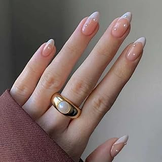 Nice pressed nail caraco with full cover in medium almond pearls for women and girls, 24 pieces.. Shop smart, shop DIAYTAR - Nigeria's most affordable e-commerce platform with nationwide delivery.