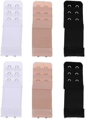 Elastic bras extensions for women, 3 colors, 6 pieces, multicolored, size 2.. Discover why millions choose DIAYTAR for affordable online shopping with delivery in just 5-8 days.