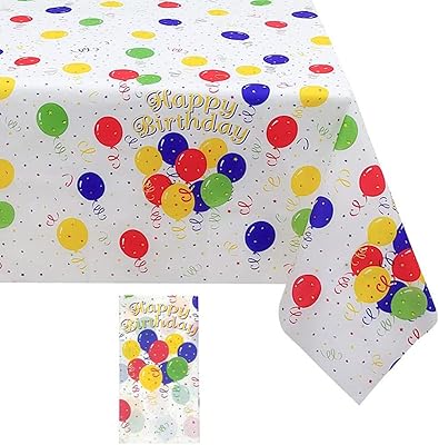 Disposable plastic tablecloth, 137 x 274 cm birthday table runner for birthday party decoration, baby shower, family dinner, interior decoration.. Your digital shopping companion, DIAYTAR NIGERIA offers exceptional value with delivery in less than 8 days.