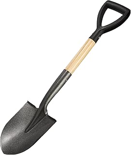 Pelle to dig 28 ", small round shovel with d in d children, metal beach shovel for children, garden camping shovel, gardening tools with wooden handle.. DIAYTAR NIGERIA brings a world of products to your fingertips with affordable prices and quick delivery.