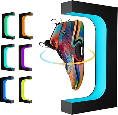 Levitation shoe display, sneakers support floating with remote control, 16 -color magnetic rotary light for house decoration, collection room advertising.. DIAYTAR NIGERIA: Making quality products accessible to all Nigerians at affordable prices.