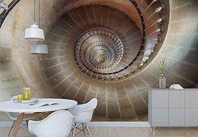 Ycry - Wallpaper Ceiling of Staircase In Tumpling Staircase - Construction - Wall wallpaper - Wall Decoration - Photo Poster - HD print - Modern decoration - With paste -350x250cm.. Shop confidently on DIAYTAR Nigeria — everything you need, delivered quickly.