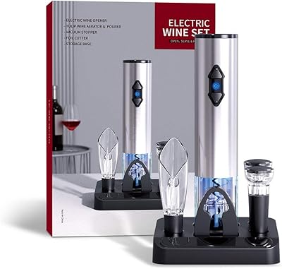 Royal Polar Wireless Electric Bouteille with 4 in 1 colander, pouring, capsule cutter, 2 seals and display station.. Order today, receive in days — DIAYTAR Nigeria makes it possible.