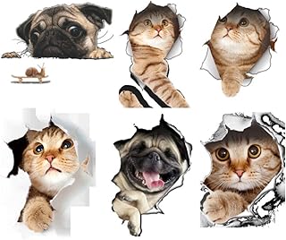 Besportble 3d dog chat wall stickers peer and stick cute animals wall stickers baby room maternal nursery wallpaper decor for bedroom.. You choose it, we deliver it — DIAYTAR Nigeria makes shopping easy.