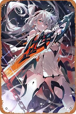 Honkai Impact 3rd poster Kiana Kaslana Anime Vintage Metal Vintage, for the house, bathroom, restaurant, cafes, bars, club, kitchen, garage, 8 x 12 inch wall decoration.. Shop for less and receive more with DIAYTAR NIGERIA's expansive e-commerce platform and nationwide delivery.