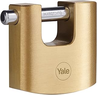 Yale brass shutter lock y114b/60/114/1 (60 mm) - Outdoor lock with wider lock for garden sheds, gates and shutters - 3 keys - high security.. Shop with purpose at DIAYTAR NIGERIA and receive quality products at budget rates within 8 days.