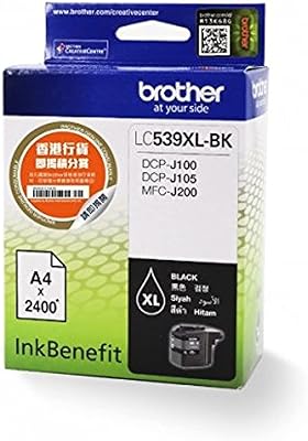 Ink cartridge Brother LC539xlbk, black.. DIAYTAR Nigeria — the online store where variety meets value.