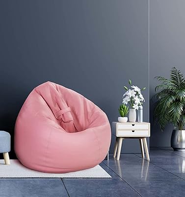 Comfortable PVC pear pouf for children - Light pink - 84 cm x 53 cm.. DIAYTAR NIGERIA brings the joy of affordable shopping to your fingertips with delivery in less than 8 days.