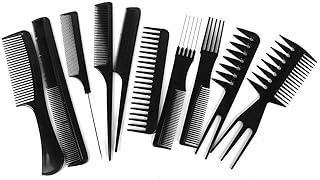 Set of professional Polyvalent ECV combs for hairdressing salon (41 x 25) cm, set of professional comb for hairstyle and shaving, 10 pieces.. Shop with purpose at DIAYTAR NIGERIA, where your money goes further and delivery is always prompt.