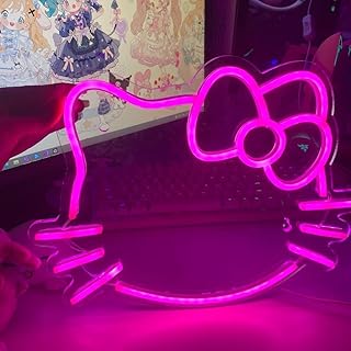 Wall decoration of neon led kitty strip, background for games, blogs, vlogging, tiktok, anime kawaii lighting desk decoration in acrylic | hello kawaii.. Your complete marketplace solution, DIAYTAR NIGERIA offers unbeatable value with delivery within the week.