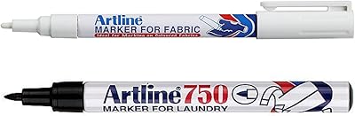 Artline black washing marker and white fabric marker (package of two).. Get unbeatable value on every order with DIAYTAR Nigeria.