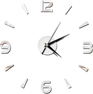 3D wall clock, interior decoration respectful of the environment, gentle and brilliant decorative wall clock, desktop house, study room, living room (silver).. Discover why DIAYTAR NIGERIA is the smart shopper's choice for affordable products delivered nationwide.