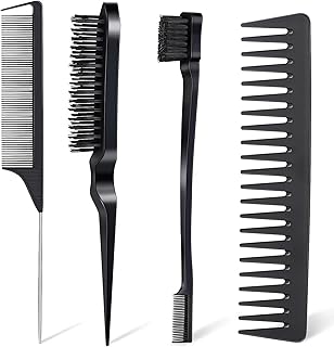 Set of hairstyle comb brush comb tail comb teeth wide for women.. Experience the DIAYTAR difference with our vast product selection and delivery within 5-8 days.