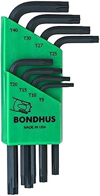 Game of 8 Bondhus keys in L-shaped with star pattern, short length, T9-T40 sizes, green, 31734 model.. Experience shopping without compromise at DIAYTAR NIGERIA, with vast selection and quick delivery.