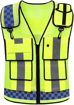Reflective safety vest with high visibility zipped pockets reflective band clothing for the race.. DIAYTAR NIGERIA transforms online retail with unbeatable prices and consistent delivery timeframes.