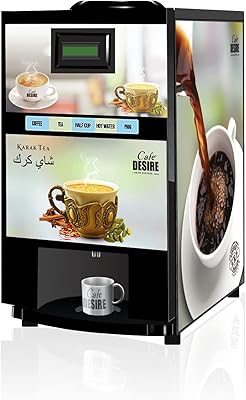 Tea and coffee machine - 2 lanes | Powerful and advanced automatic coffee distributor | For offices, shops and smart homes | Prepare 2 types of coffee and tea with premélange.. Shop with purpose at DIAYTAR NIGERIA, where your money goes further and delivery is always prompt.