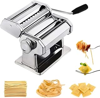 Pasta machine, rollers and aluminum alloy cuttings, adjustable thickness 9 "suitable for spaghetti, fettuccines and lasagna.. Experience the future of online shopping with DIAYTAR NIGERIA's extensive product range and competitive pricing.