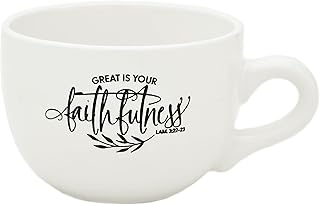 Ceramic cup for coffee, tea and soup | Large is your loyalty LAM 3: 22-23 | Large design cup of 20 oz with inspiring feeling | Dishwasher and microwave | Ideal for lattés and hot chocolate.. Discover why thousands choose DIAYTAR NIGERIA for affordable products delivered in less than a week.