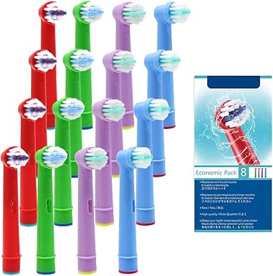 Fvian toothbrush heads for children, 16 pieces, spare brush heads for Braun rechargeable electric toothbrush with recharge.. Enjoy low prices, wide selections, and reliable delivery with DIAYTAR Nigeria.