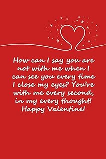 Valentine's Day gifts: I can see you every time I close my eyes: notebook gift for her -Valentine's Day for girlfriend - Birthday - Birthday.. Get top brands at bottom prices, only on DIAYTAR Nigeria.