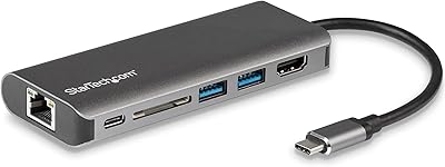 Adaptateur usb c multiport startech.com - station d'accueil usb portable vers hdmi 4k, hub usb 3.0 2 points, sd/sdhc, gbe, pd pass through 60 w - usb type-c/thunderbolt 3 (dkt30csdhpd).. Nigeria's fastest-growing e-commerce site offers unbeatable prices and delivery within 8 days.