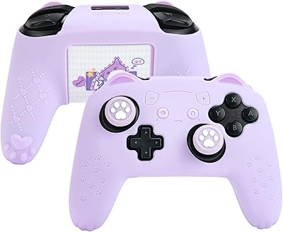 Geekshare Set of Cat Claw handle handles Compatible with Nintendo Switch Pro, non -slip silicone protective cover, joystick covers for wireless pro - violet.. Experience shopping freedom with DIAYTAR NIGERIA's vast selection and dependable nationwide shipping.