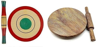 Kingsman Store Set of play Chakla Belan in wood only for children, not for cooking, set of children's toys, fun but beautiful miniature toys (set of 2 rooms).. Experience the convenience of one-stop shopping with DIAYTAR NIGERIA's diverse and affordable marketplace.