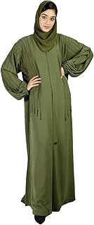 ABAYAS PLONDEDS Classic open to the front Sara Arabia / HRT-11SV.. No more overpriced stores — DIAYTAR Nigeria brings the best to your door.