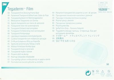 Transparent film Tegaderm 3m, Photo frame style, with sticker, 10 cm x 4 3/4 ", 1626 W, package of 2, package of 50 pads.. Click, pay, receive — DIAYTAR Nigeria makes online shopping seamless.