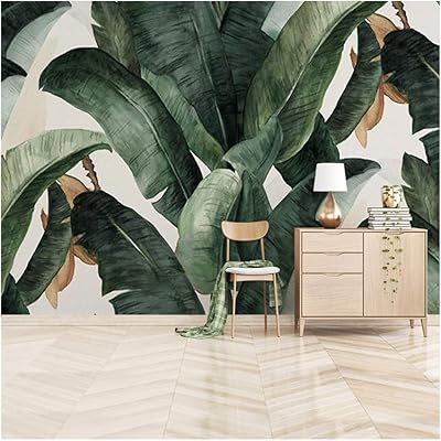 3D wallpaper 3D tropical plant green leaves wall lounge dining room background wallpaper 3 d 220x140cm.. DIAYTAR NIGERIA: Bringing quality products to every Nigerian with affordable nationwide delivery.