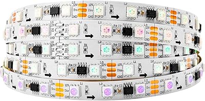 PTF-Lighting WS2811 Flexible LED strip 5m 16.4ft 60 LED/meter 300 LED Flexibles Addressable IP30 Waterproof dust DC 12V 12V.. Nigeria shops with DIAYTAR — wide selection, fast shipping, and great value.