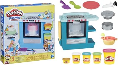 Play Doh Kitchen Creations Bakery Game set with cake in cake for children 3 years and over with 5 colors of plasticine, non -toxic, multicolored, F1321, set of game for cake oven.. DIAYTAR NIGERIA: Bringing quality products to your doorstep at prices that won't break the bank.