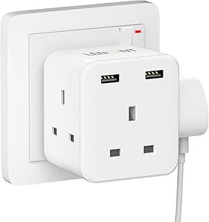 Lance multi-extension intake with 2 USB, 3-way socket adapter, Cube 5 in 1 Cube electrical extension adapter, USB wall charger, 3-pin socket extension, home office, 13A 3250W.. Shop with ease at DIAYTAR NIGERIA and enjoy our extensive product range delivered at affordable rates.