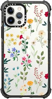 Casity Ultra Impact case for iPhone 12 / iPhone 12 Pro - Spring Botanicals 2 - Transparent Black.. Your complete e-commerce destination, DIAYTAR NIGERIA combines variety with budget-friendly nationwide shipping.