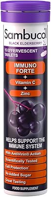 Effervescent tablets Sambucol Natural Black Elderberry Amino Forte | Vitamin C | Zinc | Immune system support | 15 tablets.. DIAYTAR NIGERIA: Connecting Nigerians with affordable products delivered promptly nationwide.