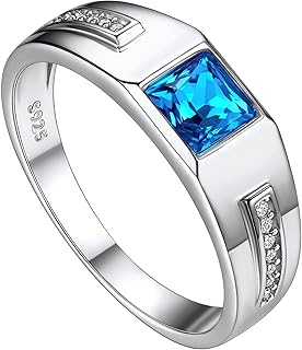 Suplight engagement ring for men, Sterling 925 silver engagement ring with 6 mm black agate stone (with gift box), zircony, sterling 925 silver.. DIAYTAR NIGERIA: Revolutionizing accessibility to quality products at budget-friendly prices across Nigeria.