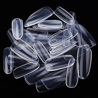 500pcs in fully transparent almond nails, fully transparent oval nail pieces (size: 0-9).. Affordable online shopping is just a click away with DIAYTAR Nigeria.