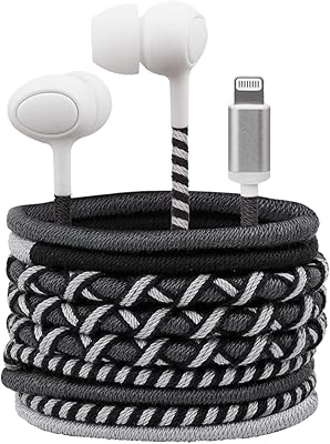 Braided headphones Yuri zones with microphone - colored headphones for children without tangle for iPhone 7, 8, 11, 12.xr Max.. Experience shopping freedom with DIAYTAR NIGERIA's vast selection and dependable nationwide shipping.