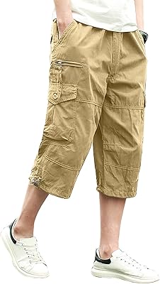 Cargo shorts for men with several pockets and comfortable cut under the knee long tactical work shorts.. DIAYTAR NIGERIA brings the market to your fingertips with affordable prices and swift delivery services.