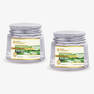 Aloe vera khadi gel (transparent and natural), pack of 2 x 200 g.. Find everything you need at prices you'll love with DIAYTAR NIGERIA's comprehensive e-commerce platform.