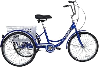 Adult tricycle with 24 inch basket (blue) 100% assembled.. Experience the ease of modern shopping with DIAYTAR NIGERIA's vast selection and quick delivery service.