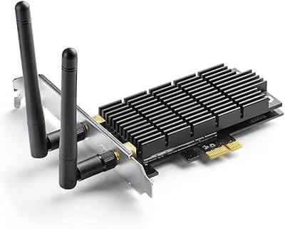 TP - Link Card AC1300 PCIe WiFi PCIe (T6E archer) - PCI Express Express Double Bat 2.4g/5g adapter, Low profile design, long range, thermal dissipator technology, Windows 10/8.1/8/7/XP support support.. DIAYTAR Nigeria: Your one-stop online shop with unbeatable prices and nationwide delivery in under 8 days.