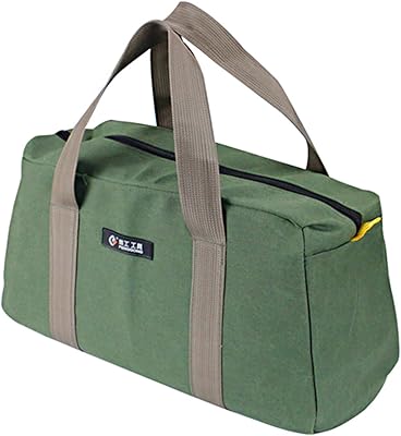 Icam multifunctional portable tool bag, storage bag for thick and wear -resistant maintenance tools, 12 -inch large capacity canvas bag, military green color 168.. Unlock access to a wide range of products with DIAYTAR NIGERIA's affordable e-commerce platform.