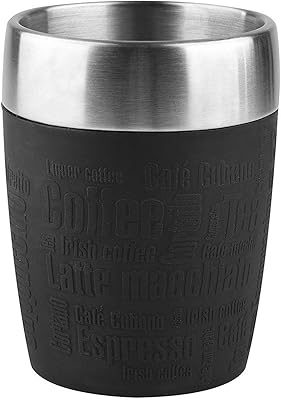 Emsa Insulated travel goblet with swivel closure, capacity 200 ml, black color 514514.. Your home for smart shopping — DIAYTAR Nigeria delivers fast and cheap.