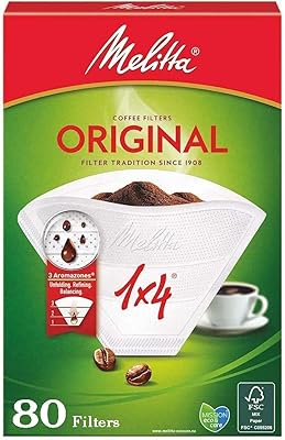 Original Melita 1 × 4 coffee filter (80 filters).. DIAYTAR NIGERIA brings the marketplace to your home with budget-friendly prices and nationwide delivery.
