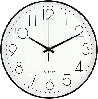 12 -inch Kokijoo Silent Kokijoo Silent Kokijoo clock, works easy to read for the living room, the house, the office, the school (white).. DIAYTAR NIGERIA promises affordability and variety with every purchase, delivered in 5-8 days.