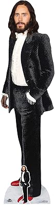 CS962 Cutout Jared Leto Black Velvet Life Skies Stars Curved in Cardboard with Minnie.. DIAYTAR NIGERIA: Nigeria's answer to affordable online shopping with reliable 5-8 day delivery guarantee.