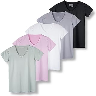 Sports t-shirt with short sleeves and V-neck for women, dry cut, evacuating humidity, perfect for yoga (available in large sizes).. DIAYTAR NIGERIA: Where smart shoppers find everything they need at prices they can afford.